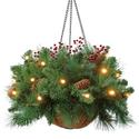 best christmas hanging baskets with lights