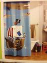 best top kids pirate shower curtain | Pirate bathroom decor