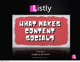 What Makes Content Social? Social Networks vs Content Networks