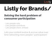 Listly for brands