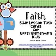 Bible Lesson Task Cards: Faith