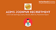 AIIMS Jodhpur Recruitment 2020 - 131 Senior Resident @ aiimsjodhpur.edu.in