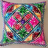 Handmade embroidery Cushion Cover