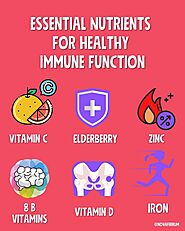 Essential Nutrients For Healthy Immune Function