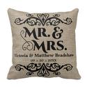 Best Mr. and Mrs. Burlap Pillows