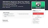 2020 SEO For Beginners: Boost Your Website | Udemy