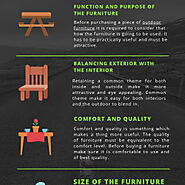 Things to Keep in Mind While Selecting Outdoor Furniture | Visual.ly