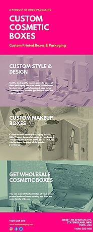 Custom Cosmetic Boxes - Packaging Boxes for Makeup