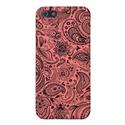 Goral-Red And Black Floral Paisley Design