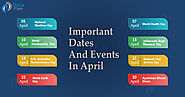 Important Dates and Events in April - DataFlair