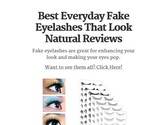 Best Everyday Fake Eyelashes That Look Natural Reviews