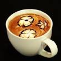 Foam art latte