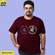 Get All-New Designs Of Plus Size T-Shirt For Men Online India at Beyoung