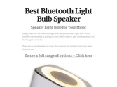 Best Bluetooth Light Bulb Speaker