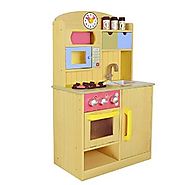 Teamson Kids - Little Chef Wooden Toy Play Kitchen with Accessories