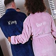 Personalised Back of Robe So Soft Bathrobe