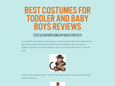 Best Costumes For Toddler And Baby Boys Reviews