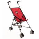 The New York Doll Collection Umbrella Doll Stroller, Red