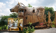 La Balade Des Gnomes: World's wackiest hotel where you can spend the night in a Trojan horse, a troll's lair and even...