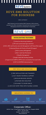 REVE SMS Solution for Business