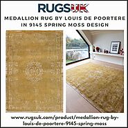 Medallion Rug by Louis De Poortere in 9145 Spring Moss Design