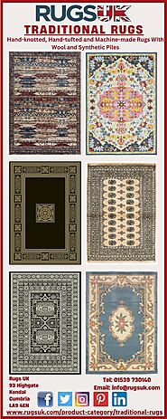 Traditional Rugs in Wool and Synthetic Piles