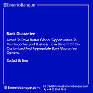Contact Emerio Banque For Safe And Reliable Bank Guarantee Services