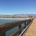 Goleta Pier #santabarbara #california #socal #beach #palm #pier #ocean #mountains #sky #pacific