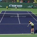 Zverev serving to Russell #tennis #indianwells #atp