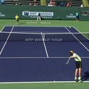 Zverev serving to Russell #tennis #indianwells #atp