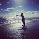 The lone fisherman #beach #fishing #florida #palmbeach