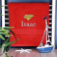 Children's Super Hero Logo Bath Towel