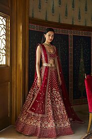 Vilina Lehenga - Buy Embroidered Silk Lehenga from Anita Dongre
