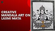 Creative Mandala artwork on Laxmi Mata