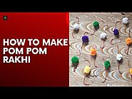 How to make pom pom Rakhi | Pom Pom Rakhi | Pom Pom Rakhi Making | Rakhi Making at home