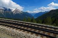 Photo: Train tracks with a stunning view