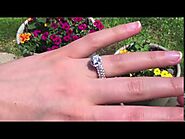 Round Halo Engagement Ring Bridal Set (0.93 Ct. Twt.) - TwoBirch