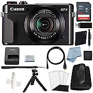 Canon G7x Mark II Digital Camera Bundle + Canon PowerShot g7 x Mark II Deluxe Accessory Kit - Including to Get Started