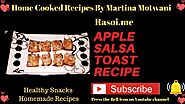Apple Salsa Toast | Fresh Apple Salsa Toast Recipe | Spicy Apple-Tomato Salsa Rasoi.me