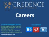 Careers at Credence Independent Advisors