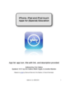 iPhone, iPad and iPod touch Apps for (Special) Education