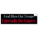 God Bless Our Troops Bumpersticker Bumper Stickers from Zazzle.com