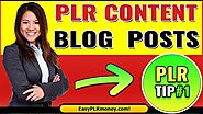 Split The Content to Use as Blog Posts | How to Use Private Label Rights Content | TIP#1