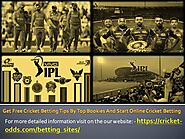 Find Cricket Betting Tips And Get Profit By Online Cricket Betting