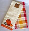 Croft and Barrow Harvest Season Kitchen Towels (Pumpkin Good Harvest)