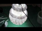 Lamp Made From Plastic Spoons