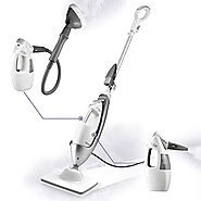 LIGHT 'N' EASY Multi-Functional steam mop Steamer for Cleaning Hardwood Floor Cleaner for Tile Grout Laminate Ceramic...