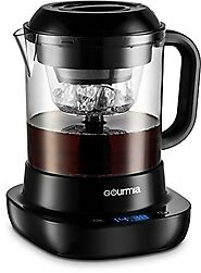 Gourmia GCM6850 Automatic Digital Cold Brew Coffee Maker - 5 Minutes Fast Brew - Patented Ice Chill Cycle - 4 Strengt...