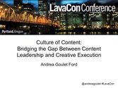 Culture of Content: Bridging the Gap Between Content Leadership and Creative Execution