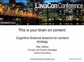 This is Your Brain on Content: Cognitive Science Lessons for Content Strategy